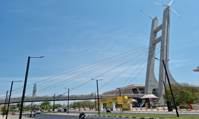 MAHATMA MANDIR CABLE STAY, GANDHINAGAR GUJRAT (2016)