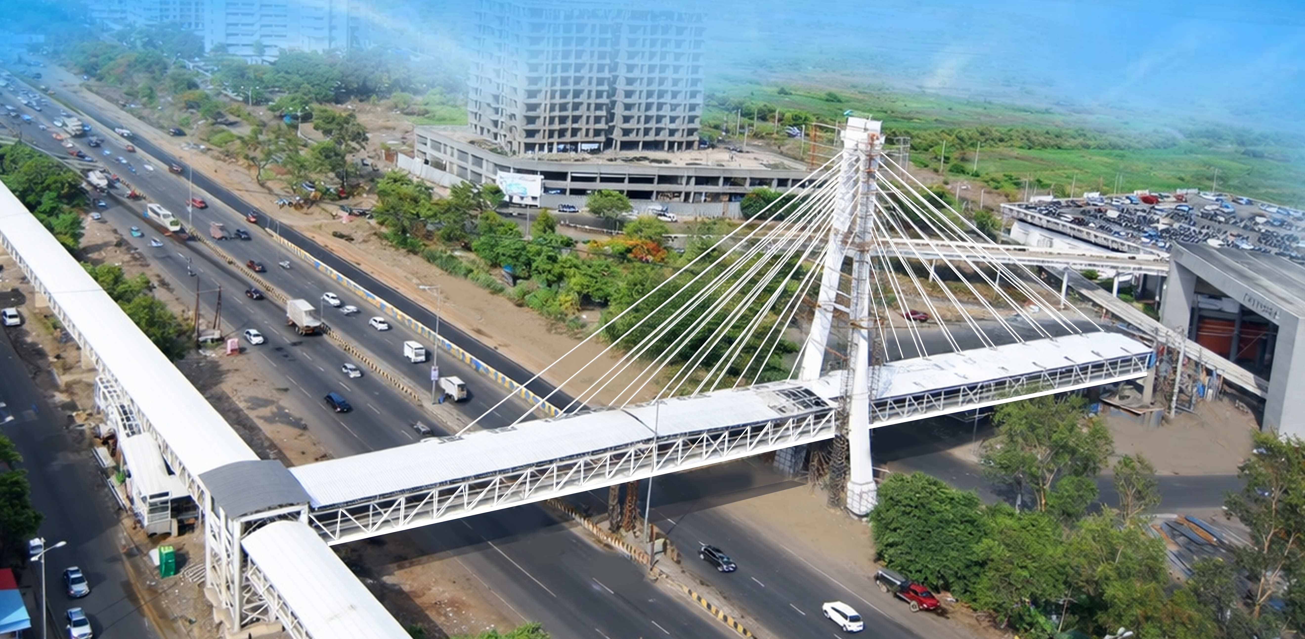 KHARGHAR SKY WALK CABLE STAY, MUMBAI (2012)