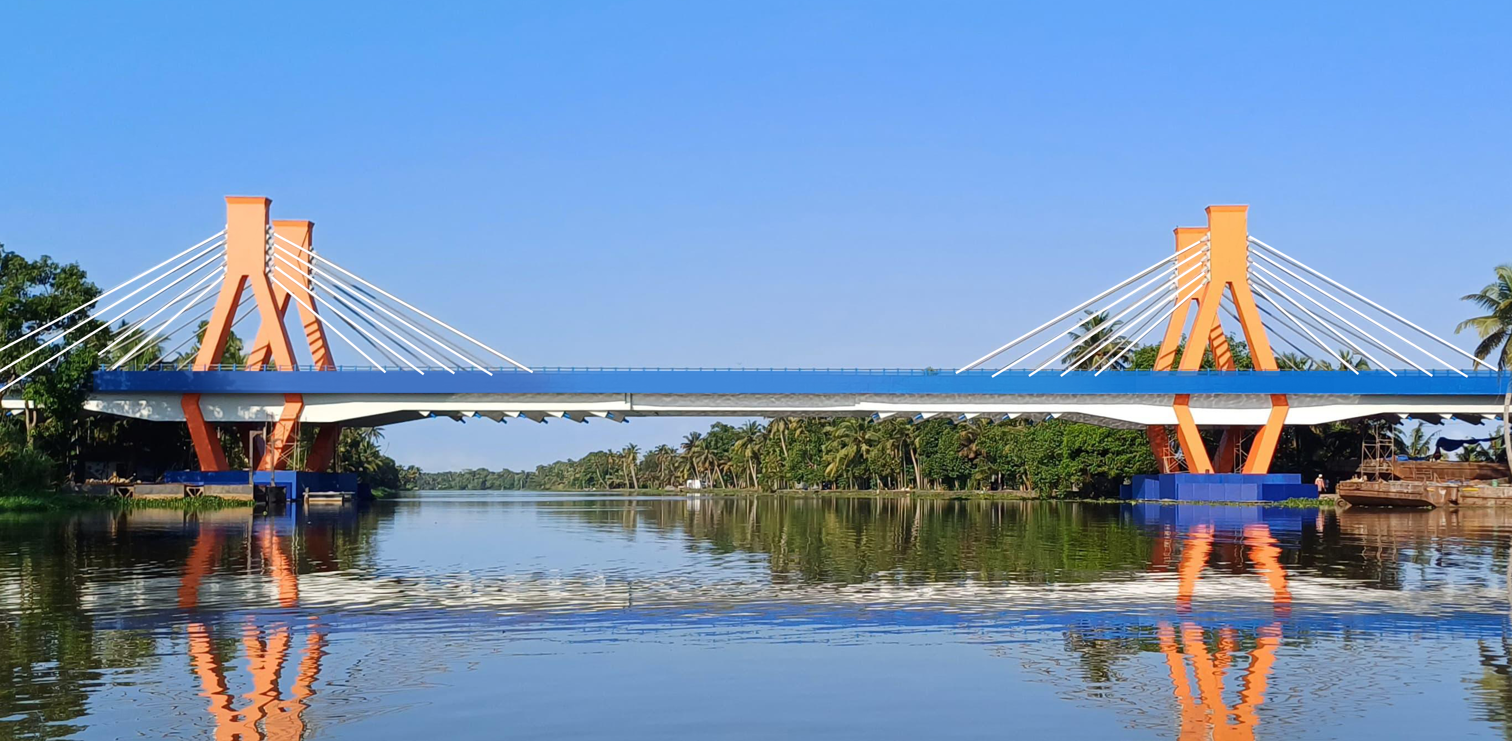 Naluchira Cable Stay Bridge,Kerala